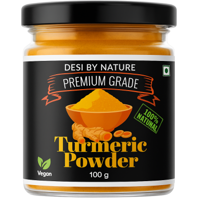 Turmeric Powder (Haldi Powder) with High Curcumin content - Desi By Nature