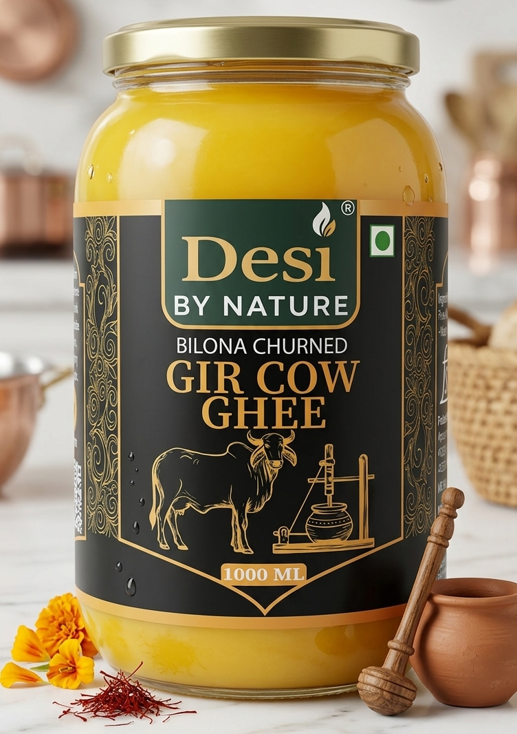 Desi By Nature A2 Bilona Ghee - new packaging design