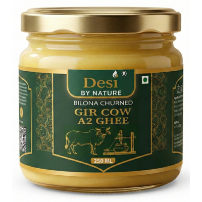 Premium Desi Gir Cow A2 Ghee (Bilona Method) - Desi By Nature
